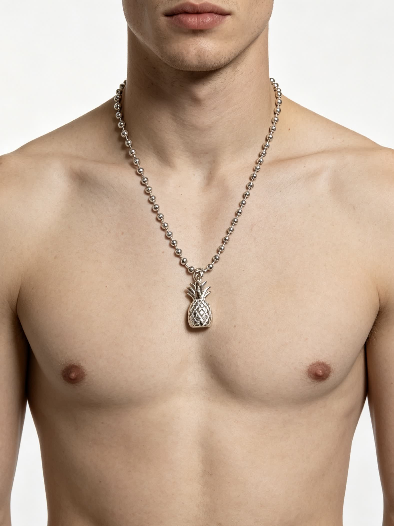 Tiffany & Co. Silver Pineapple Pendant Necklace